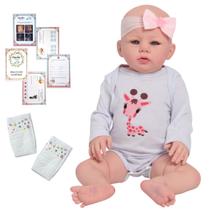 Bebe Reborn Menina Abigail 100% Silicone Girafa Pode Banho Bebe Reborn Menina Abigail 100% Silicone Girafa Pode Banho