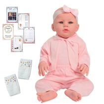 Bebê Reborn Menina Abigail Carequinha Com Pijama Rosa Bebê Reborn Menina Abigail Carequinha Com Pijama Rosa