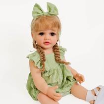 Bebe Reborn Menina Boneca Helena Loira 100silicone Bebe Reborn Menina Boneca Helena Loira 100silicone