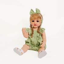 Bebe Reborn Menina Boneca Helena Loira 100silicone Bebe Reborn Menina Boneca Helena Loira 100silicone