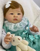 Bebê Reborn Menina C . Fio A Fio, Realista Premium Ruiva, Enxoval Completo