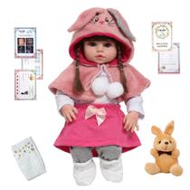 Bebê Reborn Menina Coelhinha Linda Corpo Silicone Realista Bebê Reborn Menina Coelhinha Linda Corpo Silicone Realista