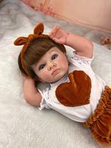 Bebê Reborn Menina Corpo de Tecido Macio Realista Acessórios Bebê Reborn Menina Corpo de Tecido Macio Realista Acessórios