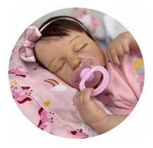 Bebê Reborn Menina Dormindo Realista Silicone Lou Lou L02 Bebê Reborn Menina Dormindo Realista Silicone Lou Lou L02