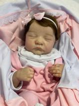 Bebê Reborn Menina Dormindo Recém Nascido Levi