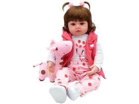 Bebe Reborn Menina Girafinha Valentina 45 cm - Corpo 100% Vinil Bebe Reborn Menina Girafinha Valentina 45 cm - Corpo 100% Vinil