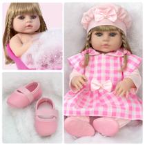 Bebe Reborn Menina Grande Barbie Princesa Silicone Com Itens