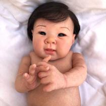 Bebê Reborn Menina Japonesa Silicone Toma Banho Jiali
