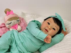 Bebê Reborn Menina Jiali Tecido Bebê Reborn Menina Jiali Tecido