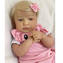 Bebe Reborn Menina Julia Fio A Fio Com Enxoval