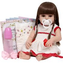 Bebe Reborn Menina Laura Princesa Baby Alive Com Kit Itens - Cegonha Reborn Dolls
