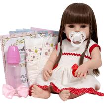 Bebe Reborn Menina Laura Princesa Baby Alive Com Kit Itens