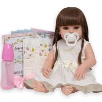 Bebe Reborn Menina Linda Cabelo Longo Com Diversos Itens Bebe Reborn Menina Linda Cabelo Longo Com Diversos Itens