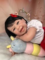 Bebê Reborn Menina Morena Olhos Azuis Com Enxoval Bebê Reborn Menina Morena Olhos Azuis Com Enxoval