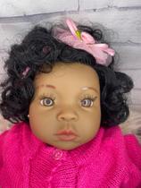 Bebe Reborn menina Negra Enxoxal premium + 20 Acessorios Exatamente Igual a Foto PK - Que Sonho de Nenem