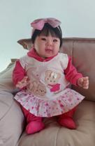 Bebê reborn menina oriental realista, 46cm (por encomenda)