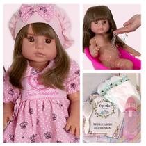 Bebe Reborn Menina Princesa Boneca Realista Recém- Nascida