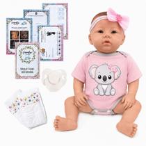 Bebê Reborn Menina Realista Com Roupa De Coala E Itens Bebê Reborn Menina Realista Com Roupa De Coala E Itens