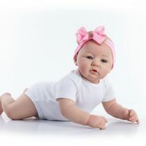 Bebê Reborn Menina Realista Inteira Vinil Silicone Banho