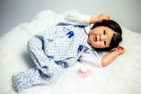 Bebê Reborn Menina Realista Japonesa - Mundo Azul e Rosa