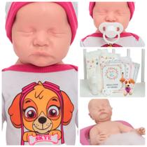 Bebe Reborn Menina Realista Princesa 42cm Bolsa Maternidade