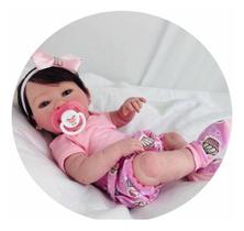 Bebe Reborn Menina Silicone Banho + Bolsa Maternidade Bebe Reborn Menina Silicone Banho + Bolsa Maternidade