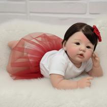 Bebê Reborn Menina Silicone Inteira