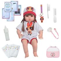 Bebê Reborn Menina Super Poderosas Com Bolsa Acessórios