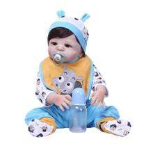 Bebe Reborn Menino 100% Silicone 57 Cm- Bento