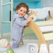 Bebe Reborn Menino 100% Silicone 57 Cm - Léo Bebe Reborn Menino 100% Silicone 57 Cm - Léo