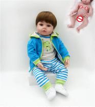 Bebe Reborn 48cm 100% Corpo De Silicone Realista Baby Fashion Coelho