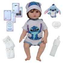 Bebé Reborn Menino Arthur Cabelinho Fio a Fio com itens Bebé Reborn Menino Arthur Cabelinho Fio a Fio com itens