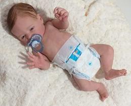 Bebe Reborn Menino Aticus Corpo Silicone + Bolsa Maternidad - ANA DOLLS