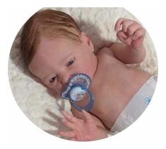 Bebe Reborn Menino Aticus Corpo Silicone + Bolsa Maternidad