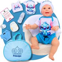 Bebê Reborn Menino Boneco Mickey Original Realista de Silicone Pode Dar Banho e Bolsa Maternidade Bebê Reborn Menino Boneco Mickey Original Realista de Silicone Pode Dar Banho e Bolsa Maternidade