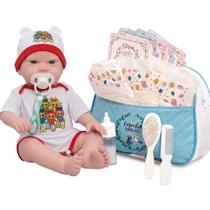 Bebê Reborn Menino Com Corpo de Silicone e Kit Completo Bebê Reborn Menino Com Corpo de Silicone e Kit Completo