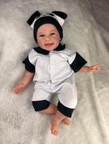 Bebê Reborn Menino Corpo de Pano Macio Carequinha Acessórios Bebê Reborn Menino Corpo de Pano Macio Carequinha Acessórios