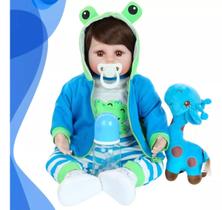 Bebê Reborn Menino Corpo de Silicone New Happy