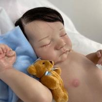 Bebe Reborn Menino Dormindo Silicone Feito A Mão Real - Ana Dolls