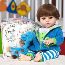 Bebe Reborn Menino Girafinha Realista 46cm Com Acessórios