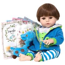 Bebe Reborn Menino Girafinha Realista 46cm Com Acessórios