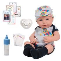 Bebê Reborn Menino Luca Com Roupa Aviador Fofinho 43cm