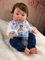 Bebê Reborn Menino Príncipe Corpo Silicone Pode Tomar Banho Bebê Reborn Menino Príncipe Corpo Silicone Pode Tomar Banho