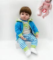 Bebê Reborn Menino Realista 100% Silicone 47cm - Rafael