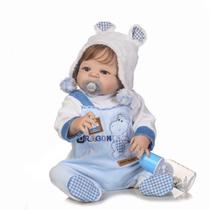 Bebê Reborn Menino Realista 100% Silicone 57cm - Arthur