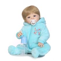 Bebê Reborn Menino Realista 100% Silicone 57cm - Renan - PRO BABY