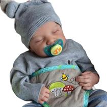 Bebe Reborn Menino Realista Recém Nascido Silicone