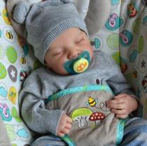 Bebe Reborn Menino Recém Nascido Realista Silicone Levi Bebe Reborn Menino Recém Nascido Realista Silicone Levi