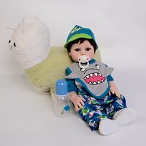 Bebe Reborn Menino Silicone 47 Cm Davi-