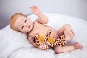 Bebê Reborn Menino Silicone, Banho Cabelo Fio A Fio